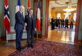 French President Emmanuel Macron visits Norway