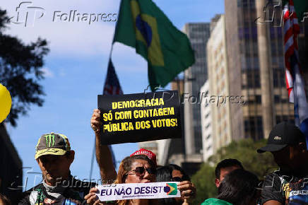 Ato em São paulo convocado por Jair Bolsonaro