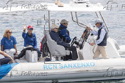 El rey emérito está en Sanxenxo, por cuarta vez en lo que va de año, para disfrutar de la quinta prueba de la Liga 6 metros