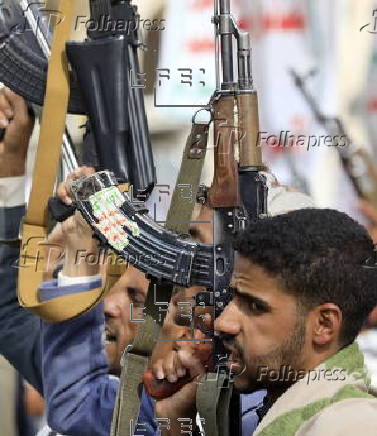 Houthis protest against Israeli attacks on Gaza and US support