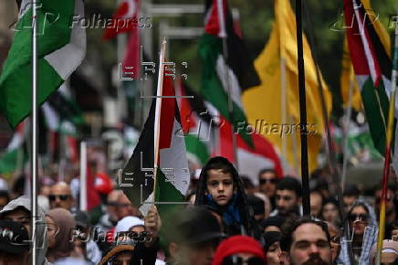 Rally in Sydney against the ongoing Israeli invasion of Gaza