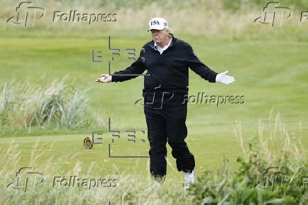 US President Donald Trump visits Scotland