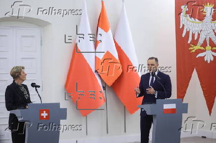 Swiss Federal President Karin Keller-Sutter visits Warsaw