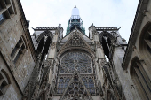 Catedral de Notre Dame no Centro Histórico da cidade turística de Rouen França