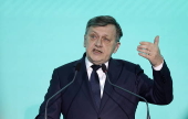 Romania's ruling coalition's presidential candidate Antonescu launches campaign program