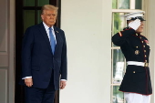 Norway's Prime Minister Jonas Gahr Store meets US President Trump at White House