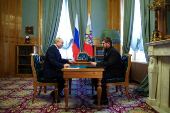Russian President Putin meets Chechen leader Kadyrov in Moscow