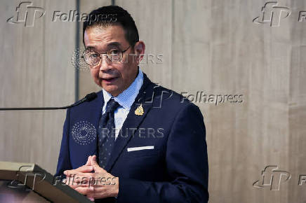 FILE PHOTO: Thailand's Foreign Minister Maris Sangiampongsa attends a press conference following a 6-Country informal consultation on the situation in Myanmar, in Bangkok