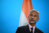 German Foreign Minister Wadephul and Indian Foreign Minister Jaishankar speak to the media,  in Berlin