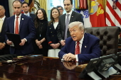 President Trump signs executive orders at the White House