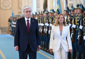 La primera ministra italiana, Giorgia Meloni, realiza una visita oficial a Kazajistán