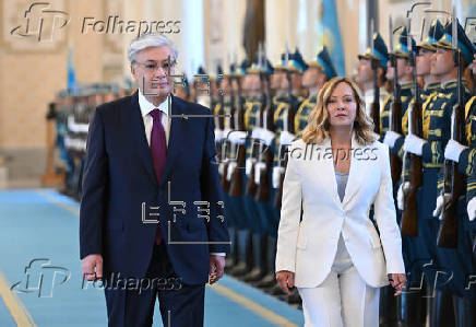 La primera ministra italiana, Giorgia Meloni, realiza una visita oficial a Kazajistán