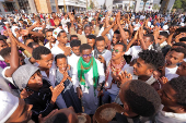 Ethiopian Muslims celebrate the Eid al-Adha, in Addis Ababa