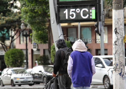 Manhã fria na capital paulista