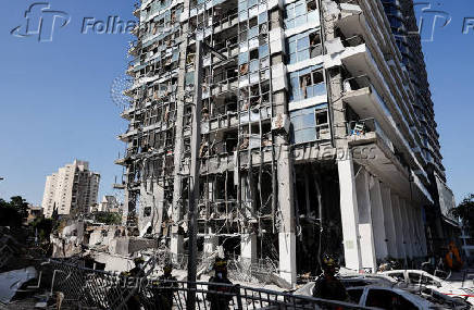 Aftermath of a missile strike from Iran on Israel, in Ramat Gan