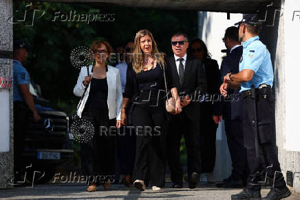 Funeral of Liverpool's Portuguese soccer player Diogo Jota and his brother Andre Silva, who died in a car crash near Zamora, Spain