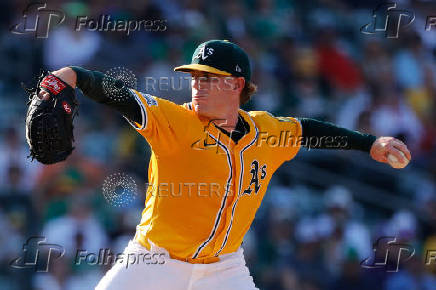 MLB: Atlanta Braves at Athletics