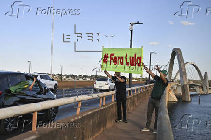 Seguidores de Bolsonaro protestan contra Lula en Brasilia