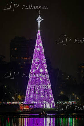 Inauguração da árvore de Natal do parque Ibirapuera