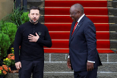Ukraine's President Volodymyr Zelenskiy visits South Africa