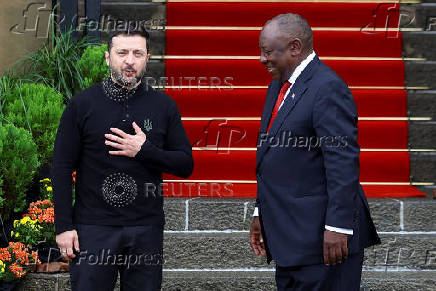 Ukraine's President Volodymyr Zelenskiy visits South Africa