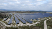 A view shows solar panels in Mula, Murcia Region