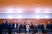 First cabinet meeting at the Chancellery, in Berlin