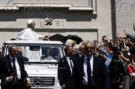Pope Leo attends his weekly general audience