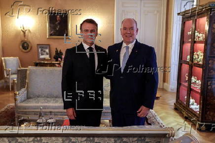 French President Macron visits Monaco