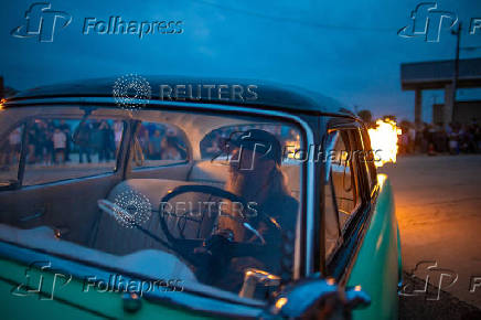 Local residents attend the 'Downtown Cruise In' car show in Union City, Indiana.