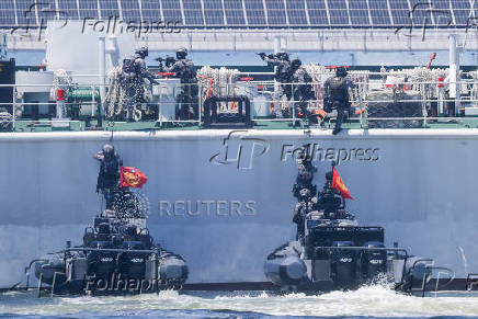 Taiwan?s coast guard conducts its annual drill in southern Taiwan