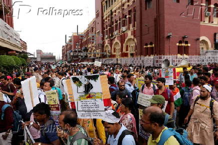 Teachers protest job losses in Howrah, India