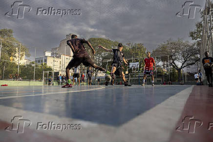 Movimento no Parque Princesa Isabel em São Paulo