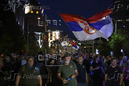Anti-government protest in Belgrade