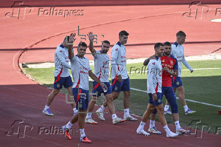 Entrenamiento de la selección española