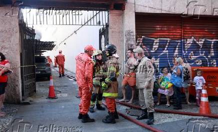Incêndio na rua riachuelo centro do rio de janeiro.