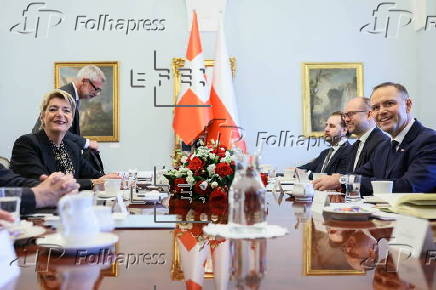 Swiss Federal President Karin Keller-Sutter visits Warsaw