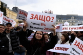 Protest by Restaurant and the tourist industry in Sofia