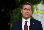 CIA Director John Ratcliffe speaks during an interview at the White House