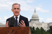 Canadian Prime Minister Carney holds a press conference in Washington