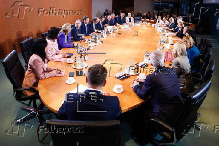 First meeting of the new German cabinet in Berlin