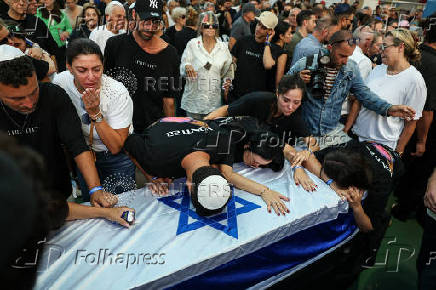 Funeral of hostage Yonatan Samerano, in Tel Aviv