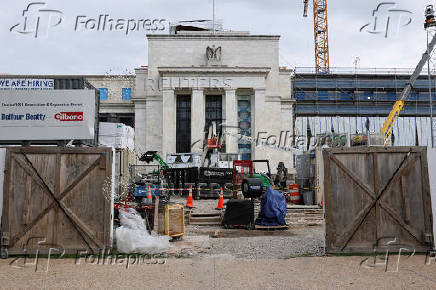 Construction work continues on the U.S. Federal Reserve building campus in Washington