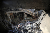 Aftermath of an Israeli air strike in Gaza City