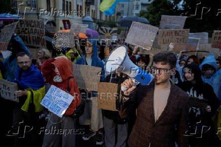 FILE PHOTO: Ukrainians protest against law curbing independence of anti-corruption bodies