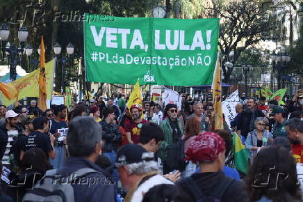 Ato contra a PL da Devastação - Curitiba-PR