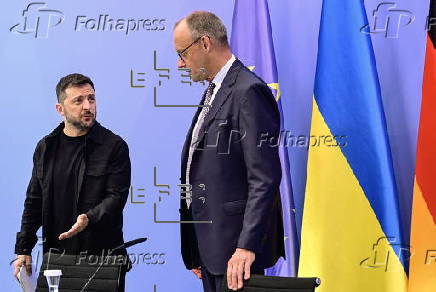 Ukraine's President Zelensky visits Berlin