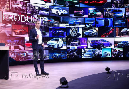 FILE PHOTO: Oliver Blume, CEO of Volkswagen AG and Porsche AG