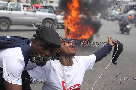 Protest against gang-related violence in Port-au-Prince