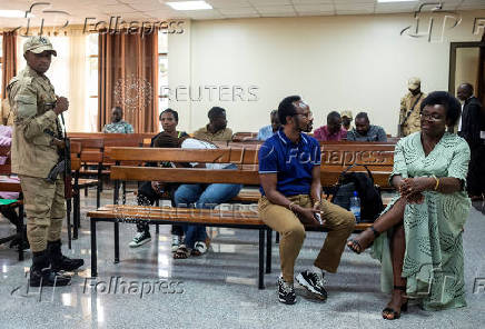 Rwandan Opposition politician Victoire Ingabire appears at the High Court in Kigali